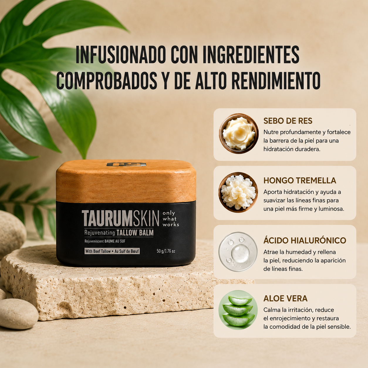 TAURUM™ | Bálsamo Rejuvenecedor de Sebo de Res.